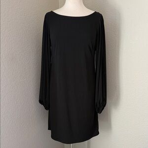 Laundry by Shelli Segal Elegant Black Long Sleeve Dress